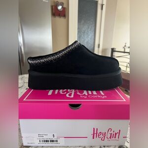 Corkys Pillow Talk black slippers/shoes NEW size 9
